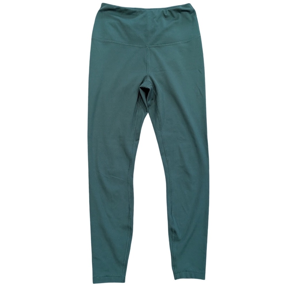 Yogalicious High Waisted Leggings Sz SMALL Teal Green Soft Yoga Pants Tights - Picture 1 of 5
